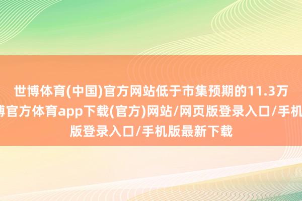 世博体育(中国)官方网站低于市集预期的11.3万东谈主-世博官方体育app下载(官方)网站/网页版登录入口/手机版最新下载