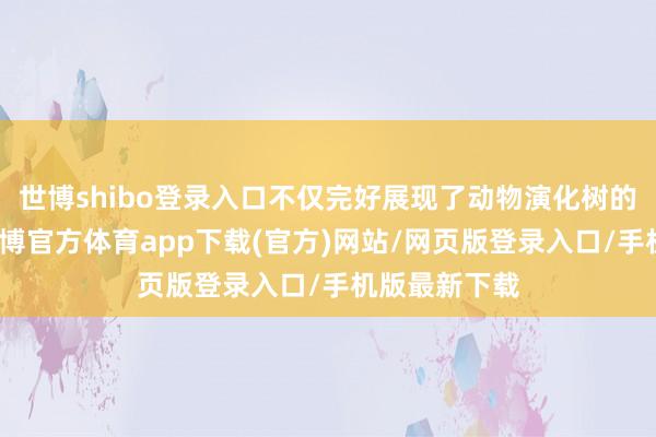 世博shibo登录入口不仅完好展现了动物演化树的最早概括-世博官方体育app下载(官方)网站/网页版登录入口/手机版最新下载