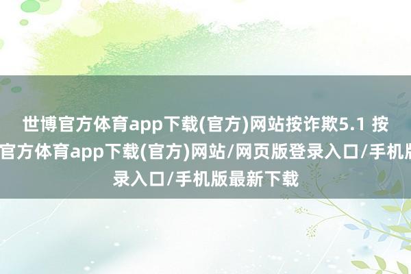 世博官方体育app下载(官方)网站按诈欺5.1 按诈欺-世博官方体育app下载(官方)网站/网页版登录入口/手机版最新下载