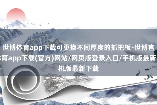 世博体育app下载可更换不同厚度的抓把板-世博官方体育app下载(官方)网站/网页版登录入口/手机版最新下载