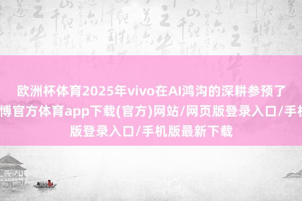 欧洲杯体育2025年vivo在AI鸿沟的深耕参预了新的阶段-世博官方体育app下载(官方)网站/网页版登录入口/手机版最新下载