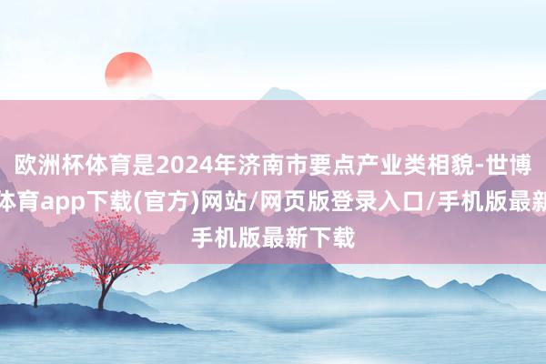 欧洲杯体育是2024年济南市要点产业类相貌-世博官方体育app下载(官方)网站/网页版登录入口/手机版最新下载