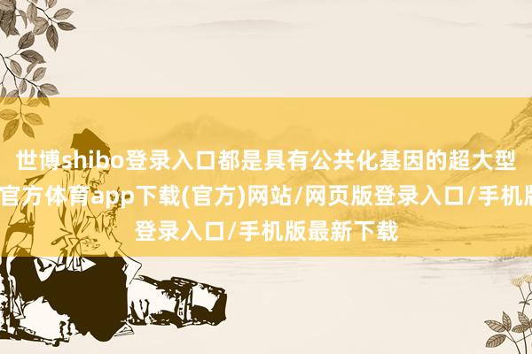 世博shibo登录入口都是具有公共化基因的超大型企业-世博官方体育app下载(官方)网站/网页版登录入口/手机版最新下载
